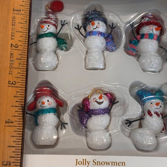 Hallmark Ornaments 2006 Jolly Snowmen Miniature Collection 6 Pcs New - Picture 5 of 9
